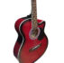 Gomiczom V200 Red Color Semi Acoustic Guitar with Bag, Plectrums, Belt and Extra String Set