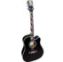 Zoron JF500 Acoustic Guitar black color with dual truss rod and die cast keys.